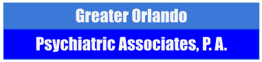 A blue banner with white text that says greater orlando electric association.